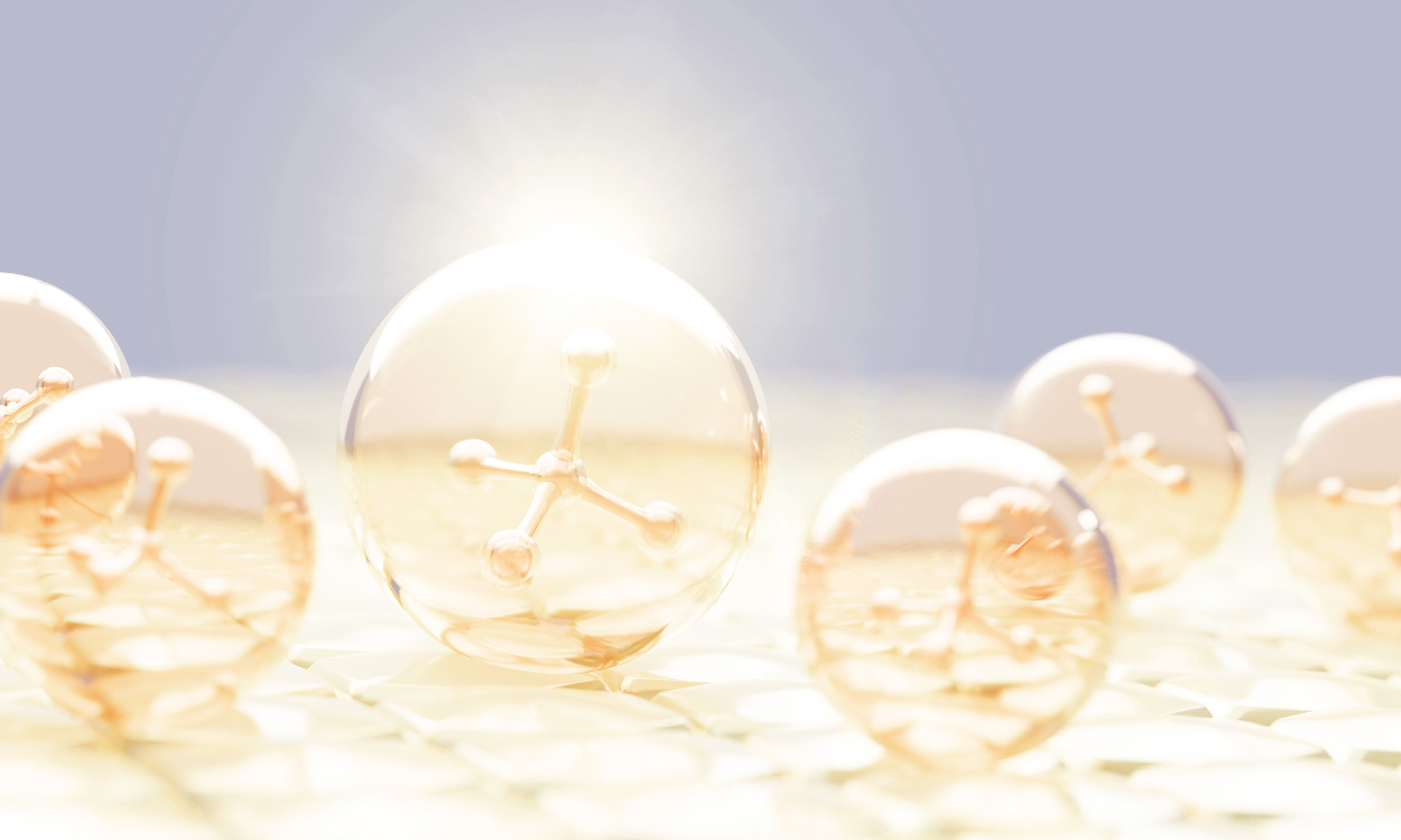 Yellow translucent glass ball objects from Shutterstock